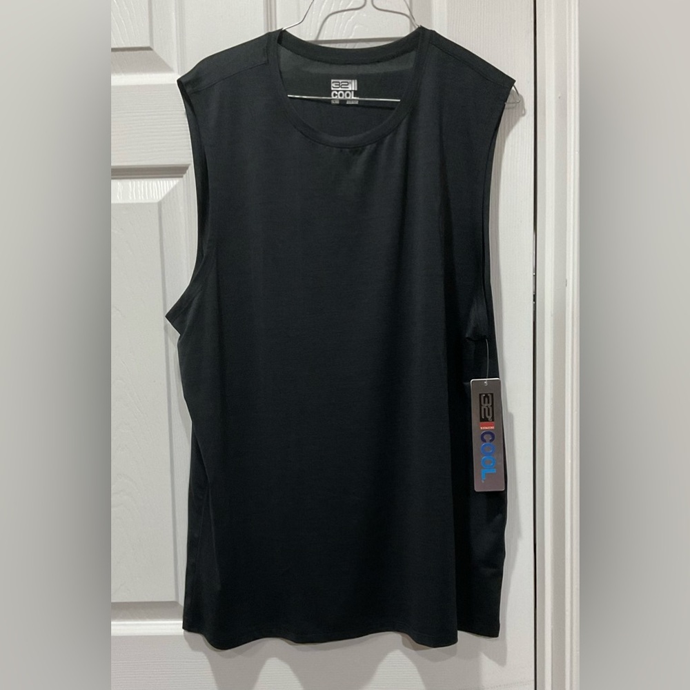 Black sleeveless Cool T-shirt XL